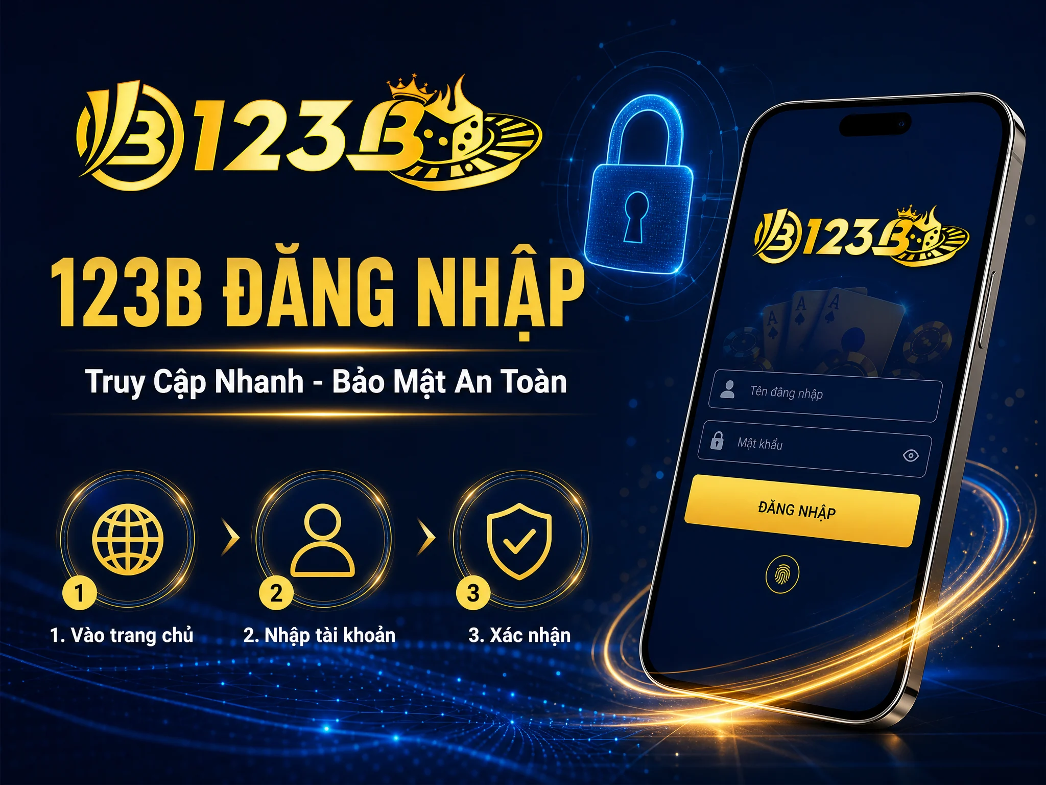 123B đăng nhập tài khoản nhanh chóng bảo mật